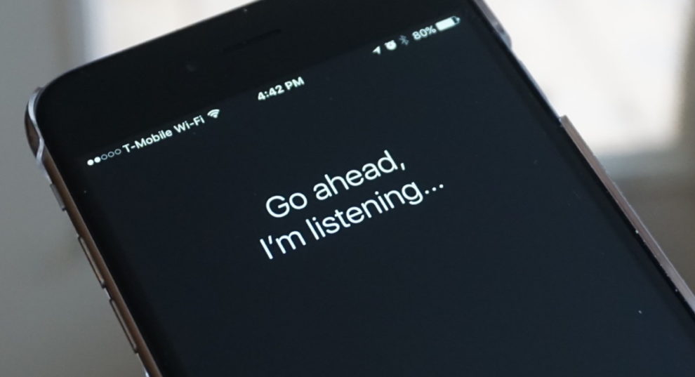 Apple's Siri voice command